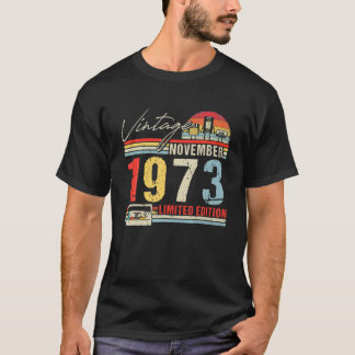 Herzlichen Glückwunsch 48. Geburtstag Vintag Novem T-Shirt
