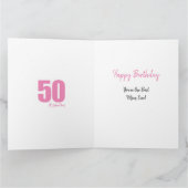 Herzlichen Glückwunsch 50. Geburtstag Mama Nr. 50  Karte (Innenseite)