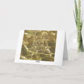 Herzlichen Glückwunsch 50. Hochzeitstag Gold Karte (Rückseite)