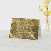 Herzlichen Glückwunsch 50. Hochzeitstag Gold Karte (Gelbe Blume)