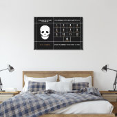 Herzlichen Glückwunsch 65 Stretched Canvas Print Leinwanddruck (Insitu (Schlafzimmer))