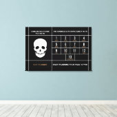 Herzlichen Glückwunsch 65 Stretched Canvas Print Leinwanddruck (Insitu (Holzboden))
