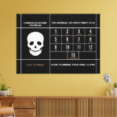 Herzlichen Glückwunsch 65 Stretched Canvas Print Leinwanddruck (Insitu (Wohnzimmer))