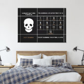 Herzlichen Glückwunsch 65 Stretched Canvas Print Leinwanddruck (Insitu (Schlafzimmer))