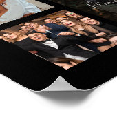 Herzlichen Glückwunsch Abschluss 100 FotoCollage Poster (Ecke)