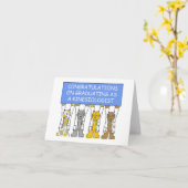 Herzlichen Glückwunsch Abschluss als Kinesiologe Karte (Gelbe Blume)