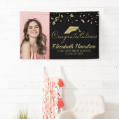 Herzlichen Glückwunsch Abschluss aus dem Gold und Banner (Insitu)