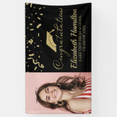 Herzlichen Glückwunsch Abschluss aus dem Gold und Banner (Vertikal)