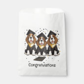 Herzlichen Glückwunsch Abschluss Basset Hound Hund Geschenktütchen (Vorderseite)