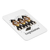 Herzlichen Glückwunsch Abschluss Basset Hound Hund Magnet (Rechte Seite)