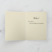 Herzlichen Glückwunsch Abschluss Black & Gold Spar Karte (Innenseite)