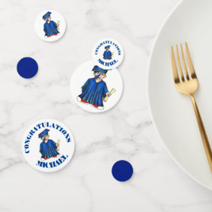 Herzlichen Glückwunsch Abschluss Boy Graduate Cap  Konfetti