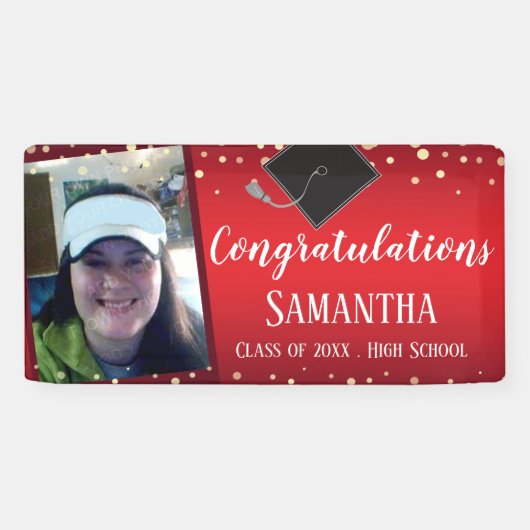 Herzlichen Glückwunsch Abschluss Budget Party Bann Banner (Horizontal)