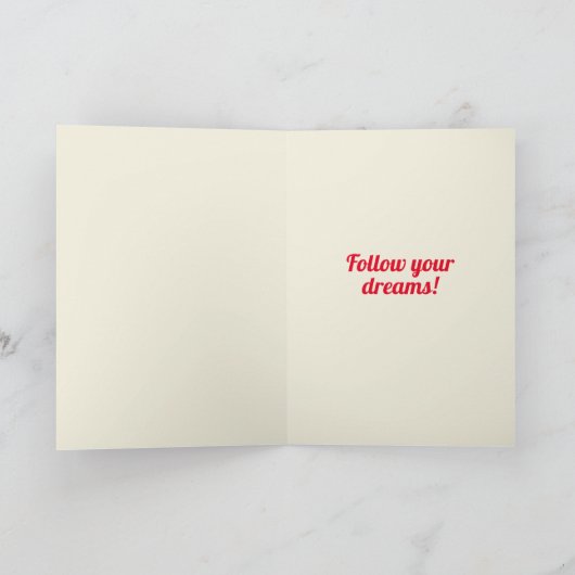 Herzlichen Glückwunsch Abschluss Card Karte (Innenseite)