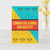 Herzlichen Glückwunsch Abschluss Card Karte (Gelbe Blume)