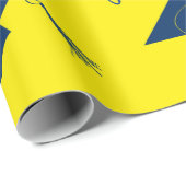 Herzlichen Glückwunsch Abschluss, das Umschlagpapi Geschenkpapier (Rolleneckpunkt)