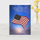 Herzlichen Glückwunsch, Abschluss der Grundausbild Karte (Gelbe Blume)