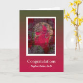 Herzlichen Glückwunsch Abschluss Doktor der Audiol Karte (Gelbe Blume)