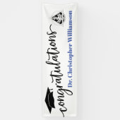 Herzlichen Glückwunsch Abschluss Doktor Zahnärztin Banner (Vertikal)