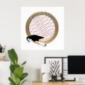 "Herzlichen Glückwunsch" Abschluss Foto Frame Poster (Heimbüro)