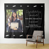 Herzlichen Glückwunsch Abschluss Foto Hintergrund Wandteppich (Beispiel (Horizontal))