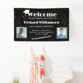 Herzlichen Glückwunsch Abschluss Foto Schwarz und Banner (Insitu)