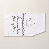 Herzlichen Glückwunsch Abschluss fügen Sie den Nam Handtuch (Handtuch)