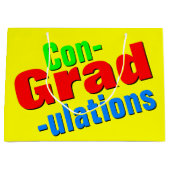 Herzlichen Glückwunsch Abschluss Gift Große Geschenktüte (Vorderseite)