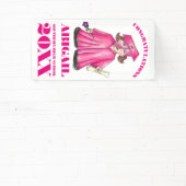 Herzlichen Glückwunsch Abschluss Girl Graduate Cap Banner (InSitu)