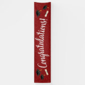 Herzlichen Glückwunsch Abschluss / Jeder Anlass Ba Banner (Vertikal)