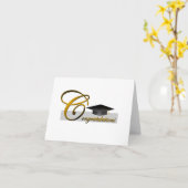 Herzlichen Glückwunsch Abschluss Karte (Gelbe Blume)