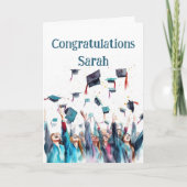 Herzlichen Glückwunsch Abschluss Karte (Vorderseite)