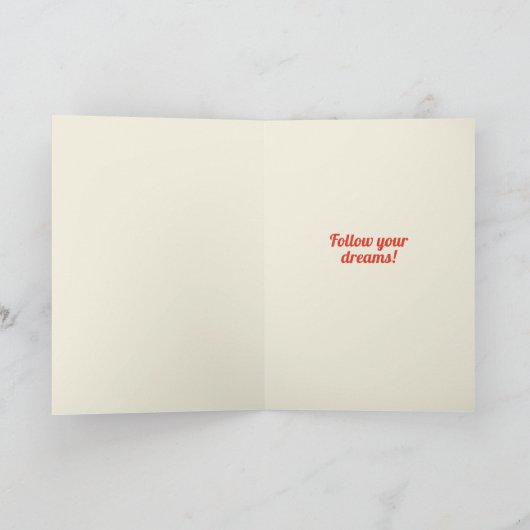 Herzlichen Glückwunsch! Abschluss-Karte Karte (Innenseite)