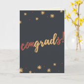 Herzlichen Glückwunsch! Abschluss-Karte Karte (Gelbe Blume)