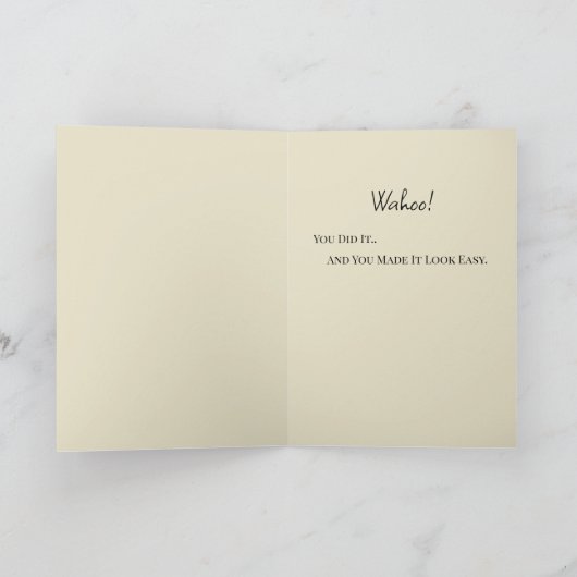 Herzlichen Glückwunsch Abschluss Lila & Gold Spark Karte (Innenseite)