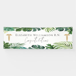 Herzlichen Glückwunsch Abschluss Medical Nurse Banner