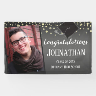 Herzlichen Glückwunsch Abschluss mit Confetti Fot Banner