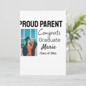 Herzlichen Glückwunsch Abschluss Neuer Namenstext Feiertagskarte (Stehend Vorderseite)