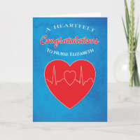 Herzlichen Glückwunsch Abschluss Nurse Heart