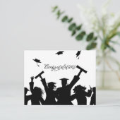 Herzlichen Glückwunsch Abschluss Postcard Postkarte (Stehend Vorderseite)