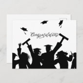 Herzlichen Glückwunsch Abschluss Postcard Postkarte (Vorne/Hinten)