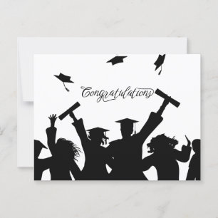 Herzlichen Glückwunsch Abschluss Postcard Postkarte