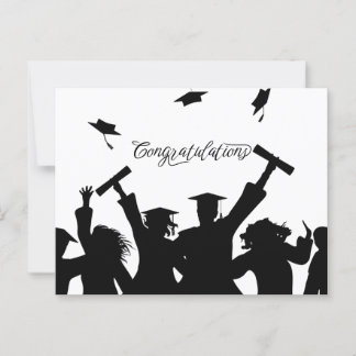 Herzlichen Glückwunsch Abschluss Postcard Postkarte