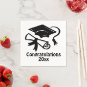 Herzlichen Glückwunsch Abschluss Serviette (Beispiel)