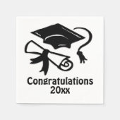 Herzlichen Glückwunsch Abschluss Serviette (Vorderseite)