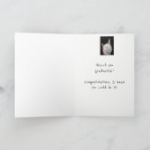 Herzlichen Glückwunsch Abschluss Spaß Kitten Anima Karte (Innenseite)