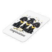 Herzlichen Glückwunsch Abschluss Standard Poodle H Magnet (Linke Seite)