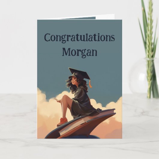 Herzlichen Glückwunsch Abschluss Stolz auf Sie Karte (Vorderseite)