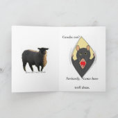 Herzlichen Glückwunsch Abschluss Veterinary Karte (Innenseite)