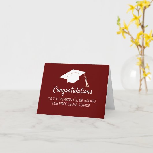 Herzlichen Glückwunsch Abschluss von der Jurastube Karte (Gelbe Blume)